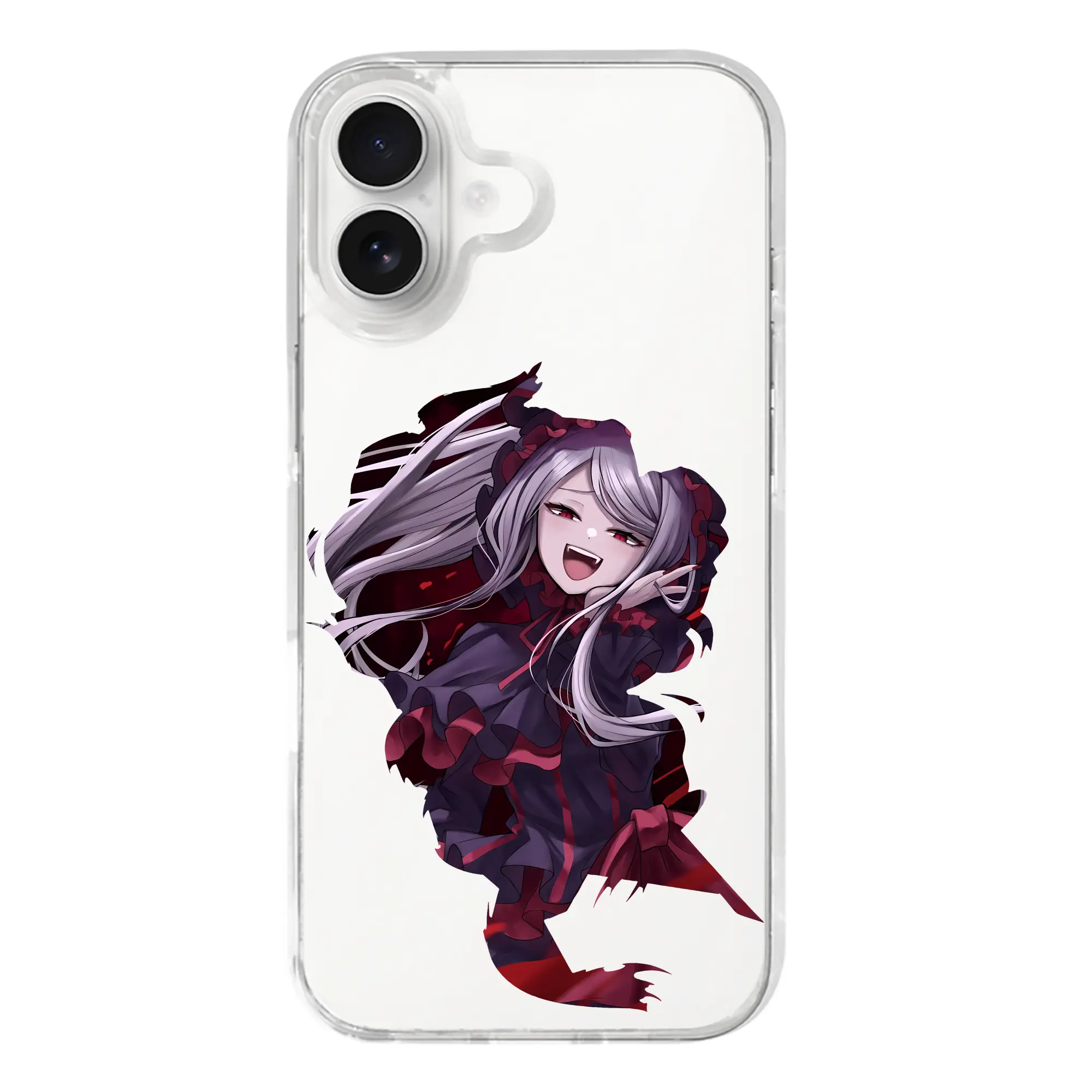 オーバーロード グッズ シャルティア・ブラッドフォールン - iPhone 17シリーズ 透明スマホケース – 薄型・耐衝撃・精密フィット保護カバー